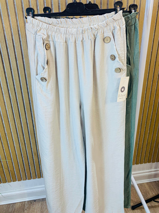 D Style Button Trouser