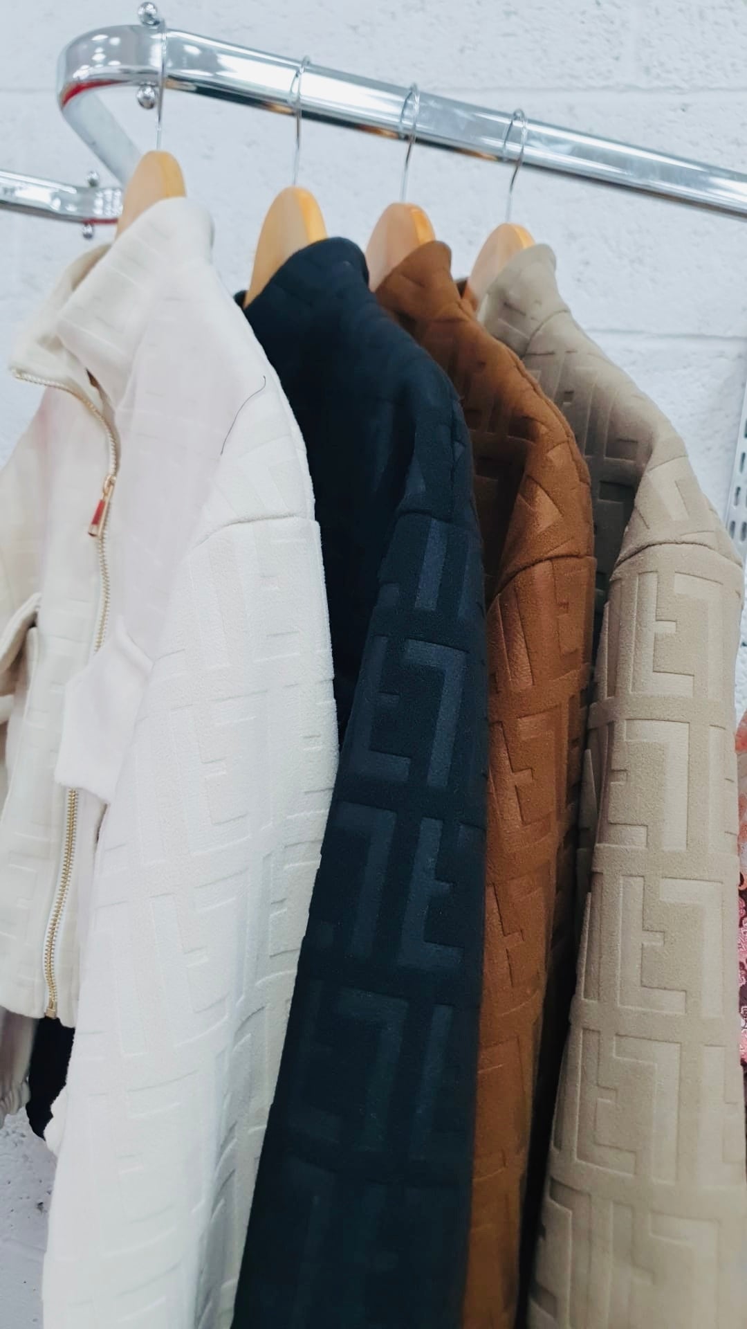 Embossed Bomber Jacket