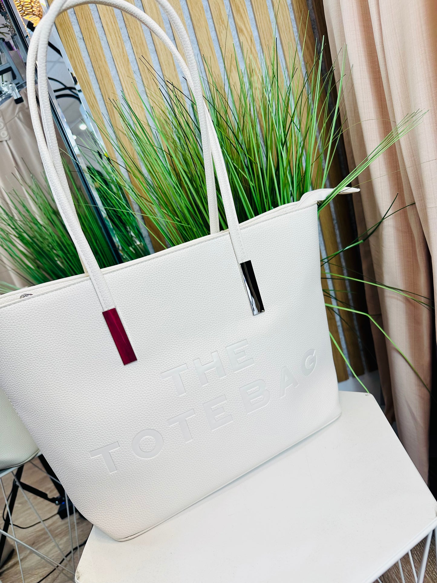 Cream Tote Bag