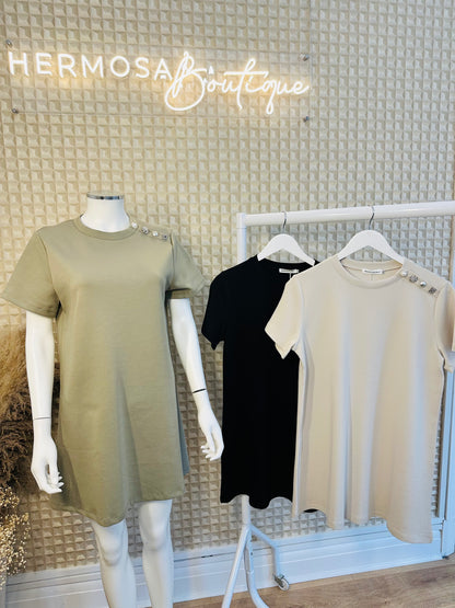 T-shirt Dress Khaki