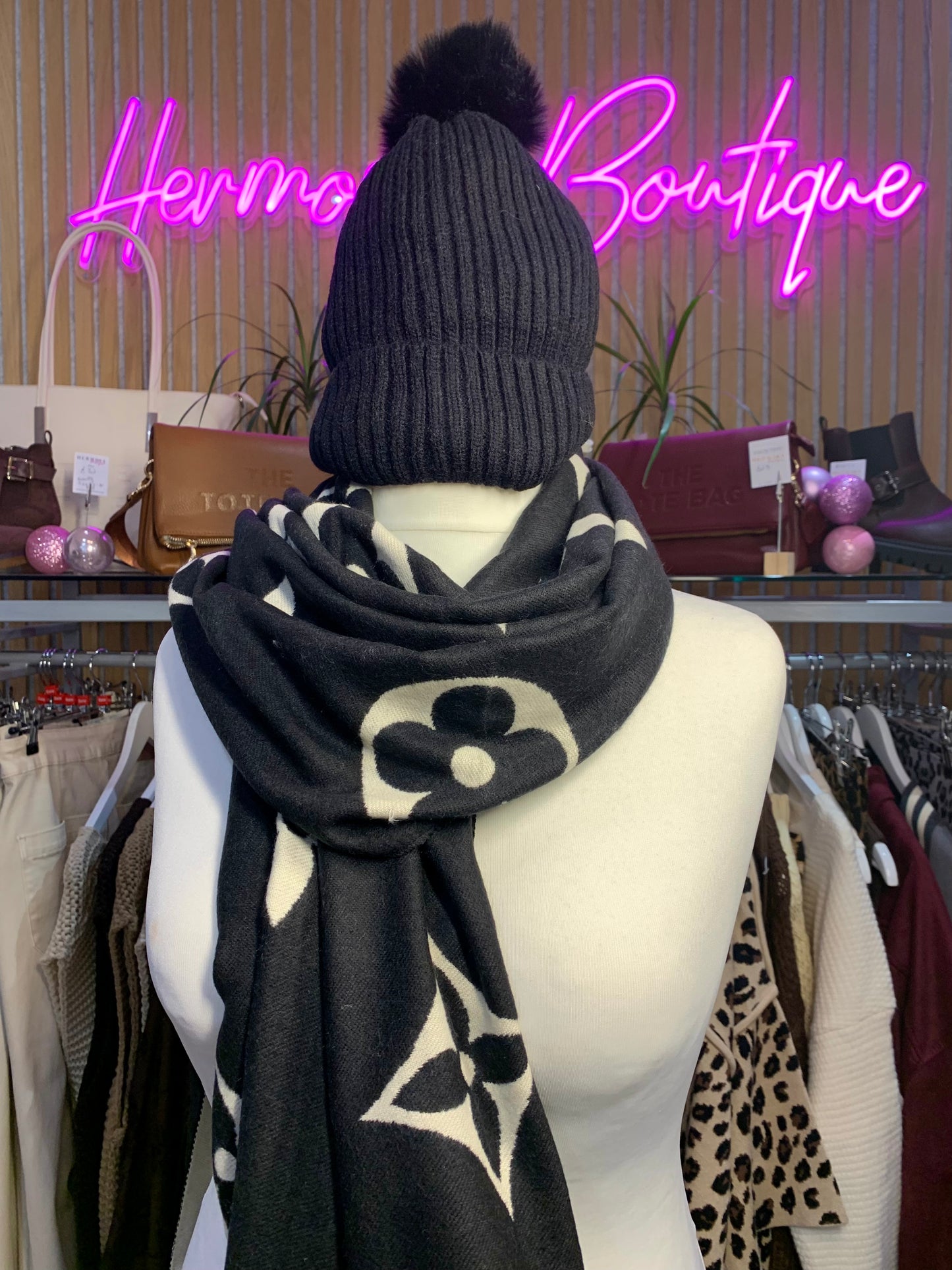 Louise Viton Hat & Scarf Set