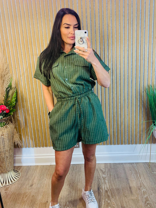 Pin Stripe Playsuit