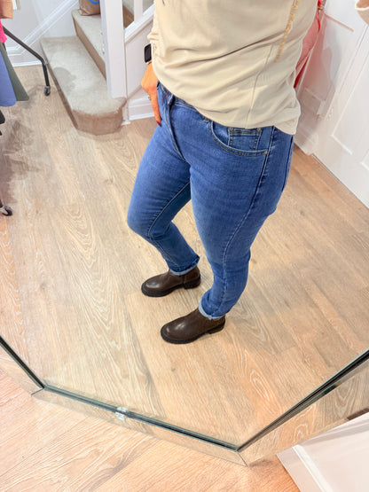 Shiny Design Slim Fit Jeans