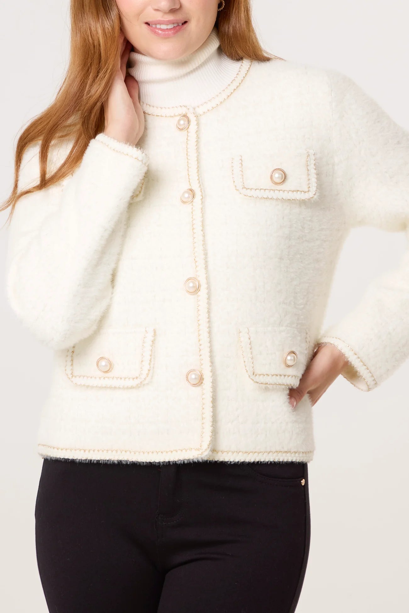 Wild Flower Ivory Cardigan
