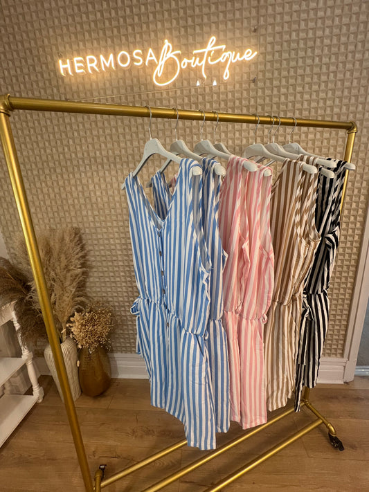 Stripey Playsuit M/L