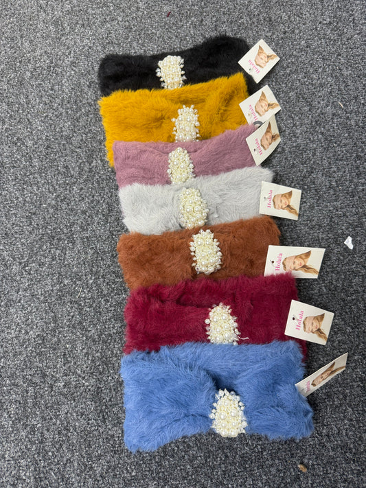 Pearl cluster head band