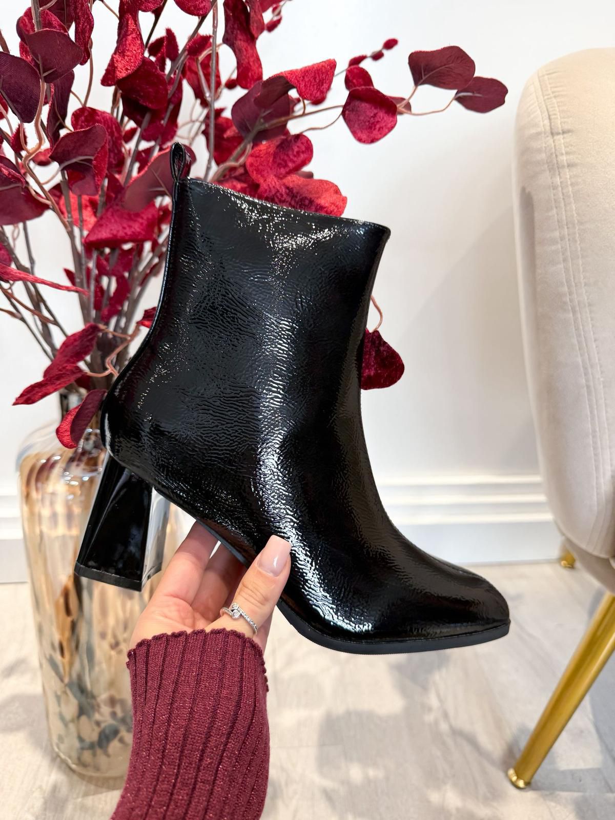 Black Patent Boots