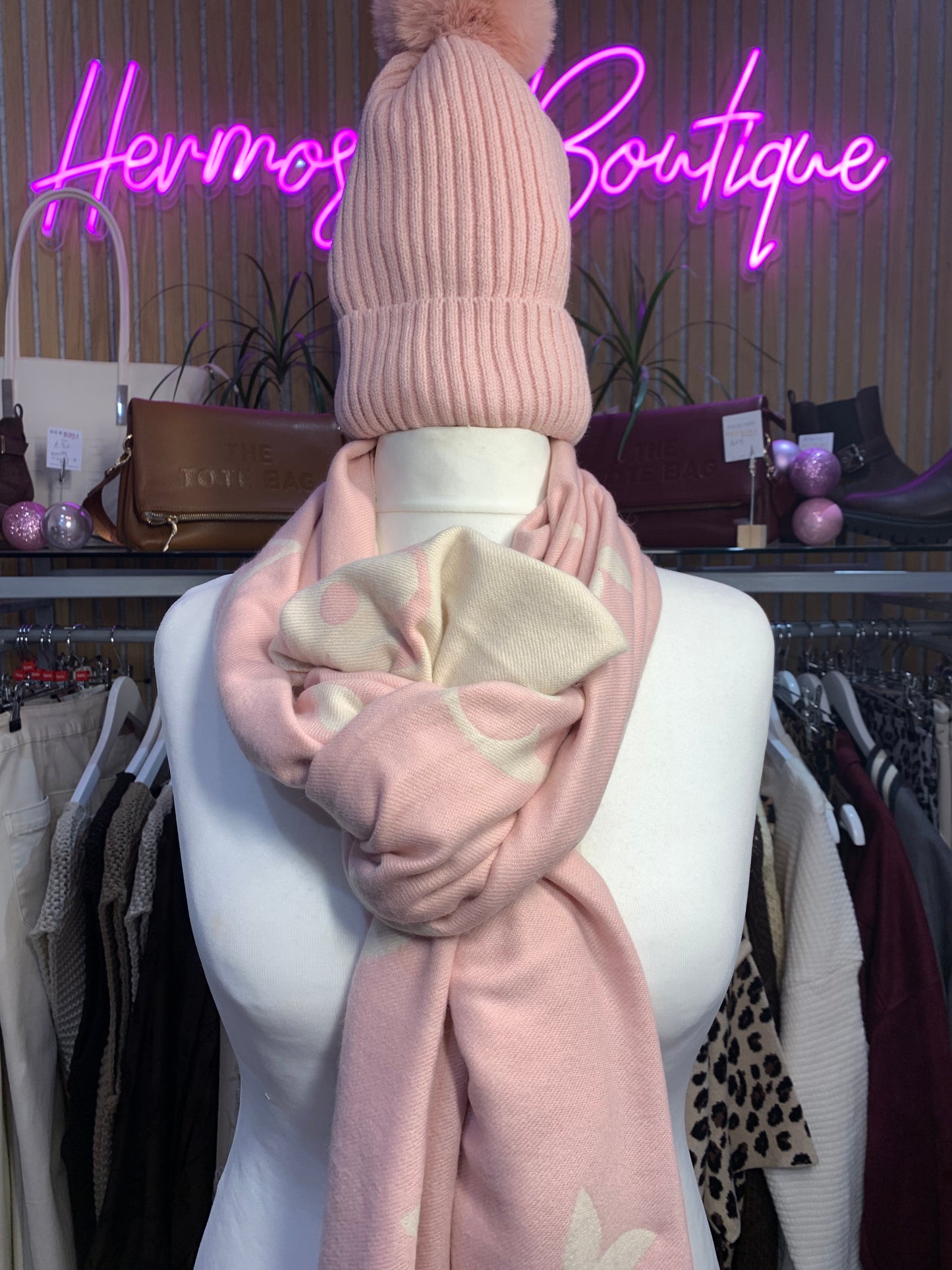 Louise Viton Hat & Scarf Set