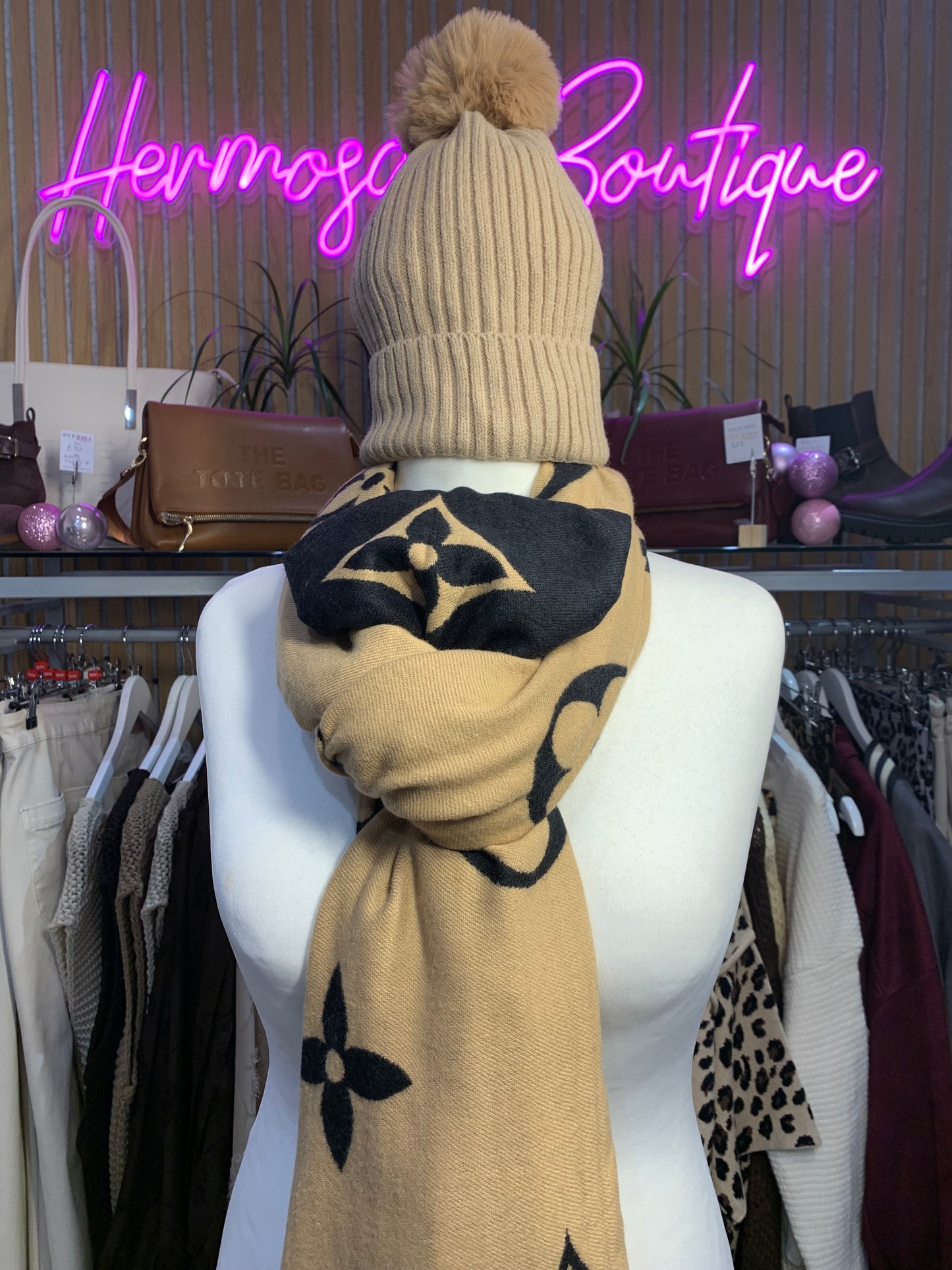 Louise Viton Hat & Scarf Set