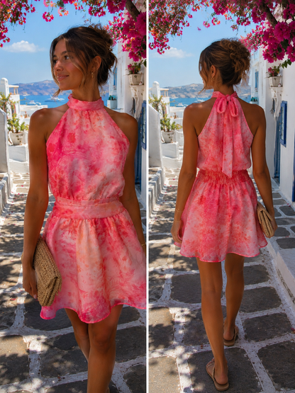 Coral Rose Dress