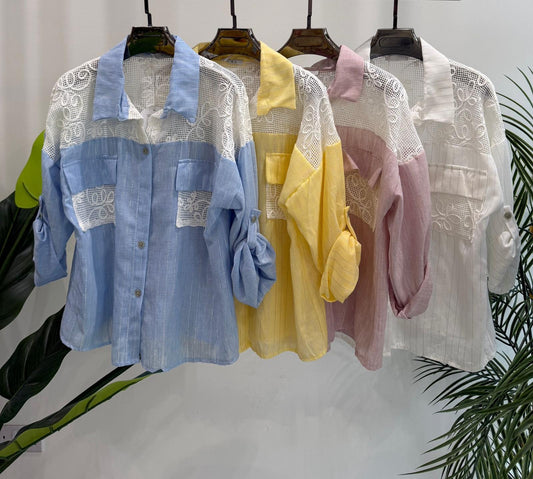Lace Yoke Shirt