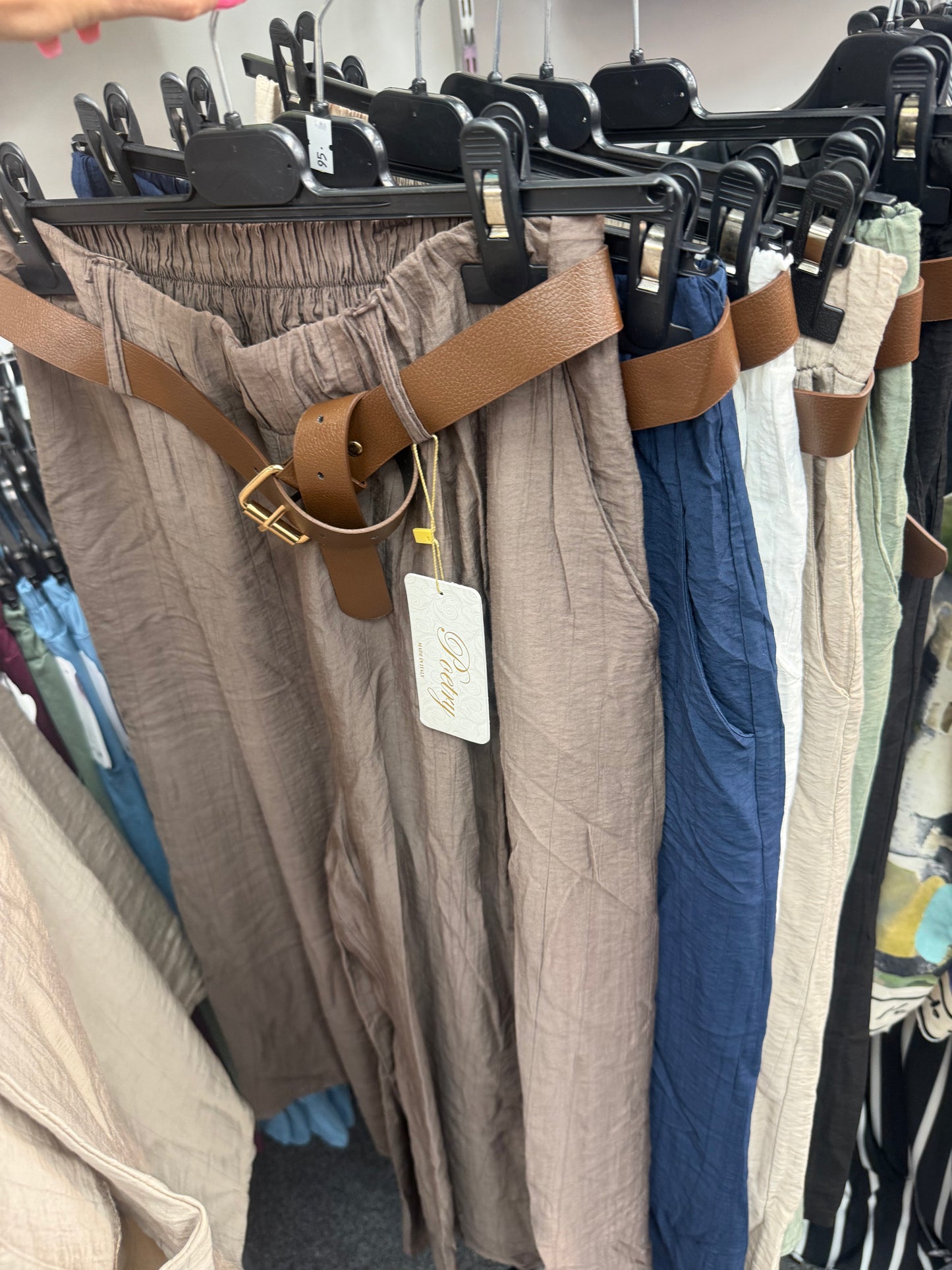 Poetry Belted Cropped Pants
