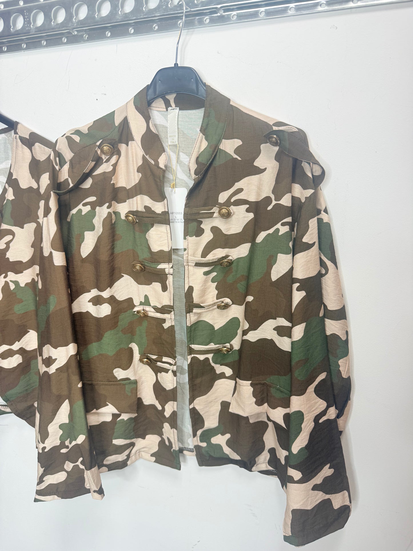 Poetry Camo Military Jacket