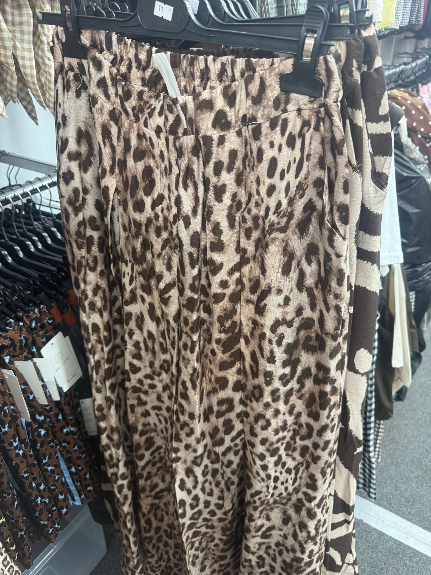 Brown Animal Pants