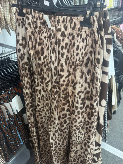 Brown Animal Pants