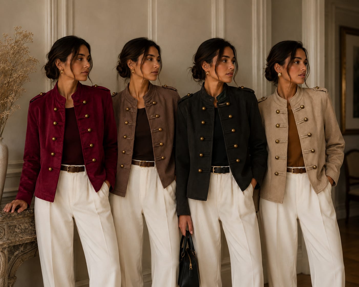 Suedette Military Jacket (fitting Upto 16/18)