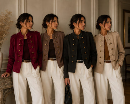 Suedette Military Jacket (fitting Upto 16/18)