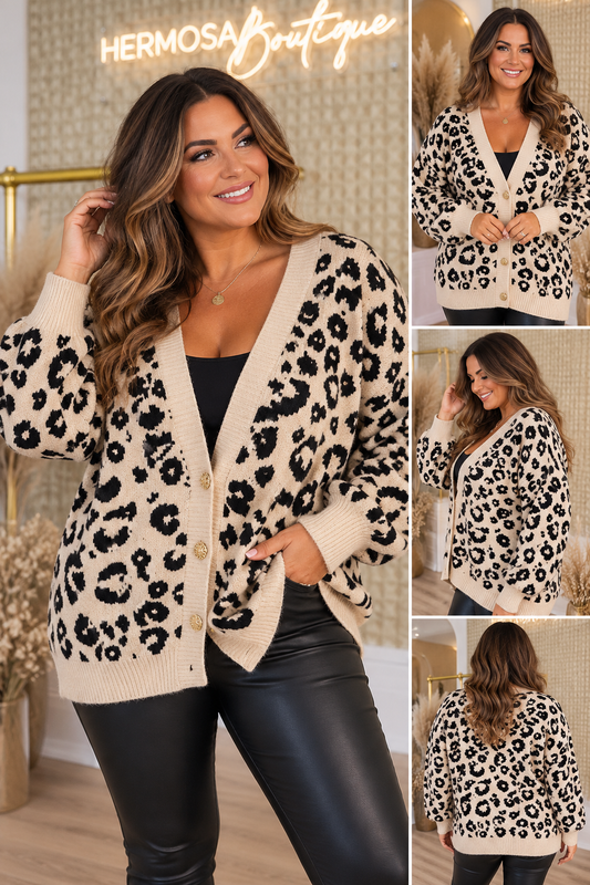 Leopard Cardi