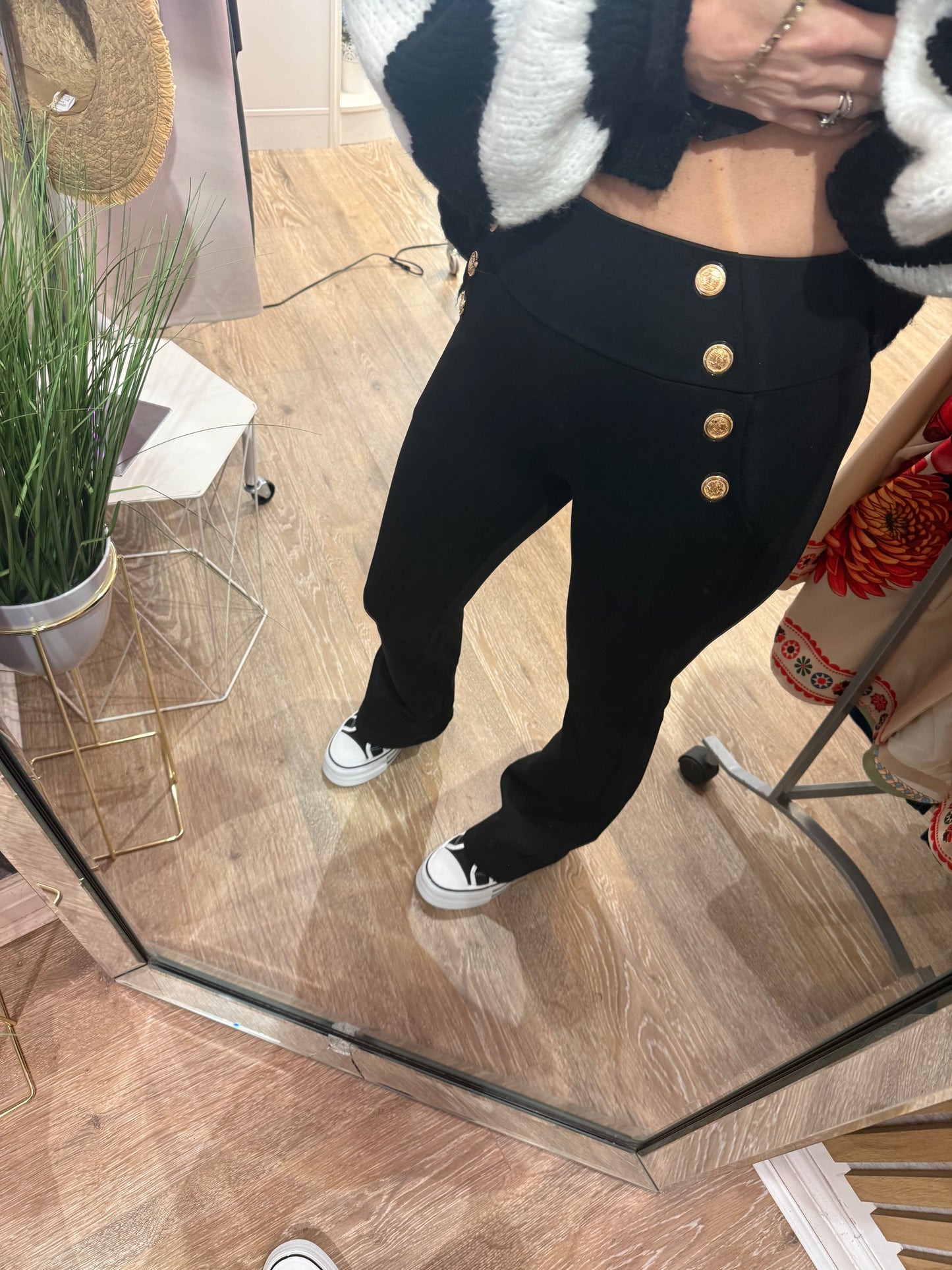 Gold Button You & Me Trouser
