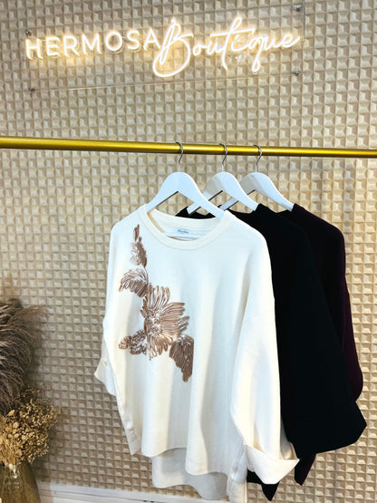 Ribbon Motive Jumper