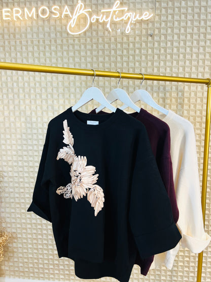 Ribbon Motive Jumper