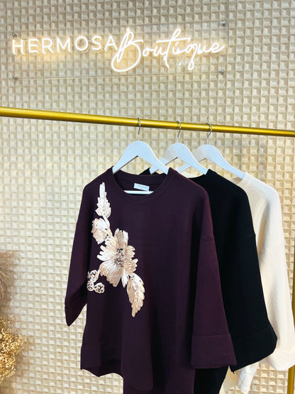 Ribbon Motive Jumper